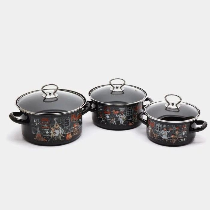 Набор "Бергамо-1-ЭКСТРА стиль" (3к.:1,5/2,3/3,0л.) ст/кр. (корич.)Керчь