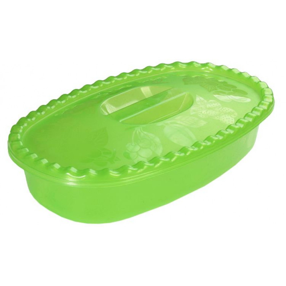 Миска пл. 2,7л. КН1323 прямоуг. с крышк.