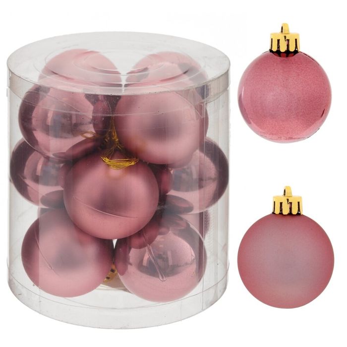 Шары (набор 12шт.) d4см. 753576 (розовый)  Р.