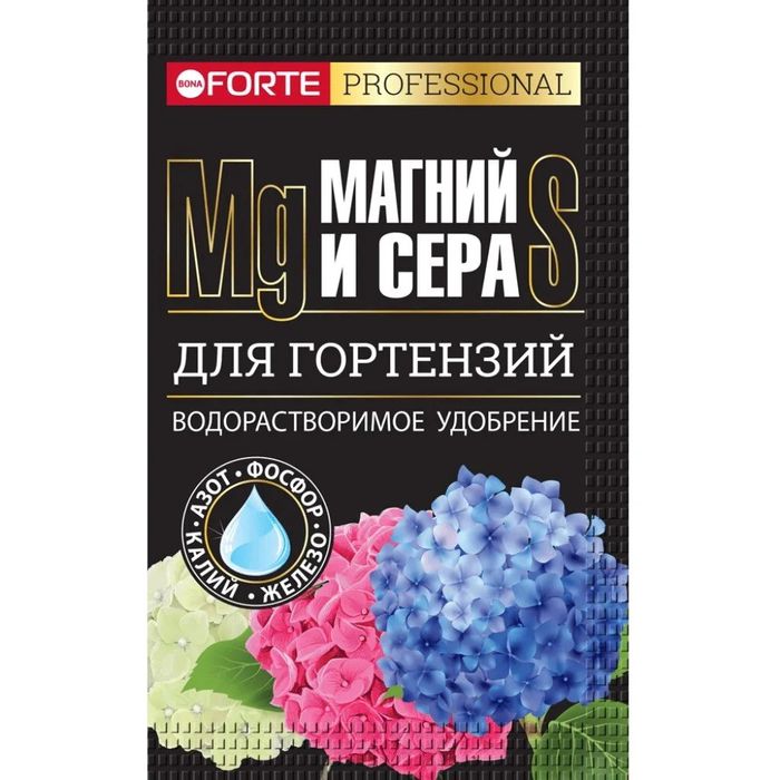 Удобрение Bona Forte (д/гортензий и кислотолюбивых) 100г. с серой и магнием BF23010921 (Х) Удобрение Bona Forte (д/гортензий и кислотолюбивых) 100г. с серой и магнием BF23010921 (Х)