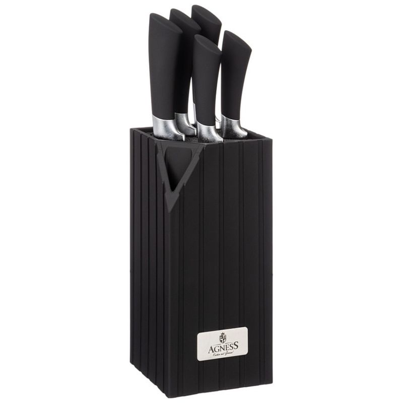 Набор ножей 911-483 (6пр. пласт. подст.) ВД