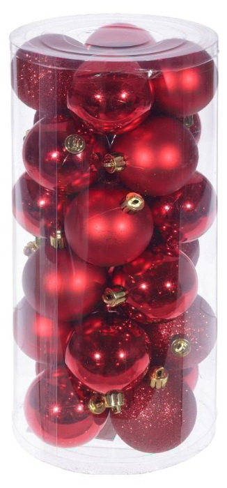 Шары (набор 24шт.) d6см. 722922 "Нежное сияние" Р.