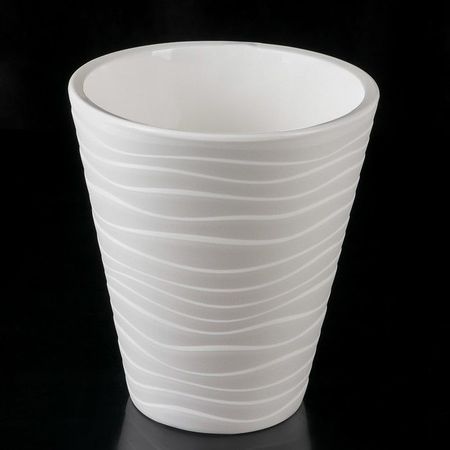 Кашпо ВАЛЕНСИЯ 5,2л. со вставкой 1160 (белый) ДП