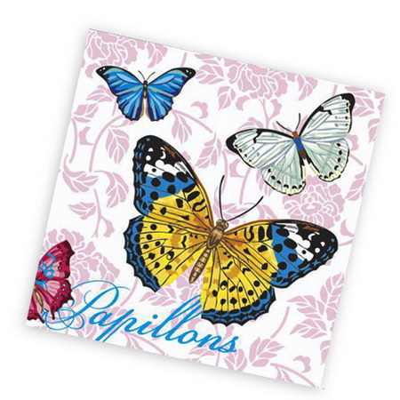 Салфетки бумажные 1сл. Design 30261 (25*25см.) 40шт. "Бабочки и цветы" РБ Салфетки бумажные 1сл. Design 30261 (25*25см.) 40шт. "Бабочки и цветы" РБ