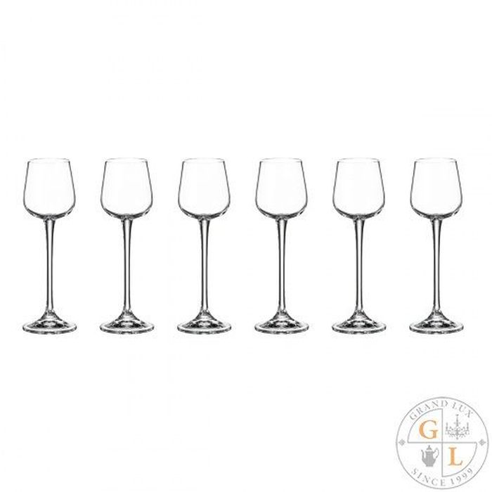 Набор рюмок ARDEA/AMUNDSEN 0108/24541 60мл. (6шт.) Crystalite Bohemia