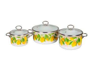 Набор №15 "Limon" 1DB155S (3к.: 1,5/3/4л.) белоснежн. Vitross Чер