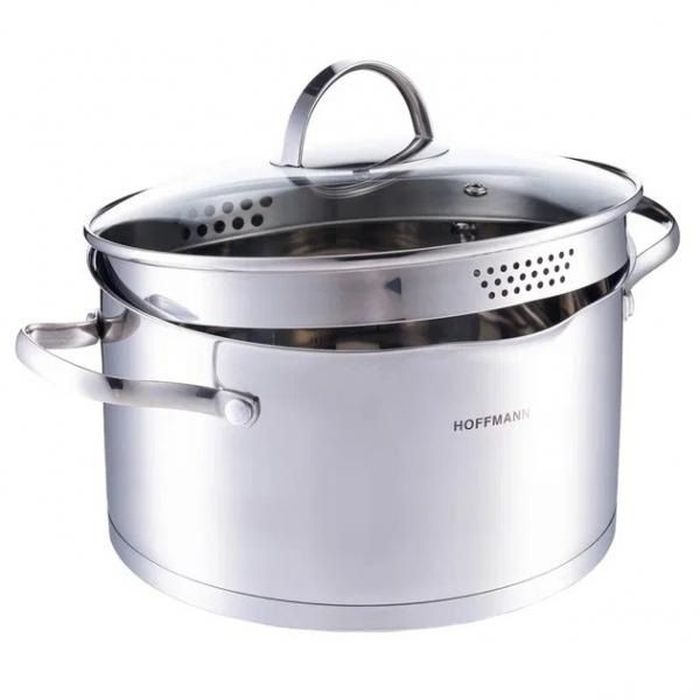 Кастрюля HM 5620 3,6л. (нерж. ст/крышка, со сливом) ХМ