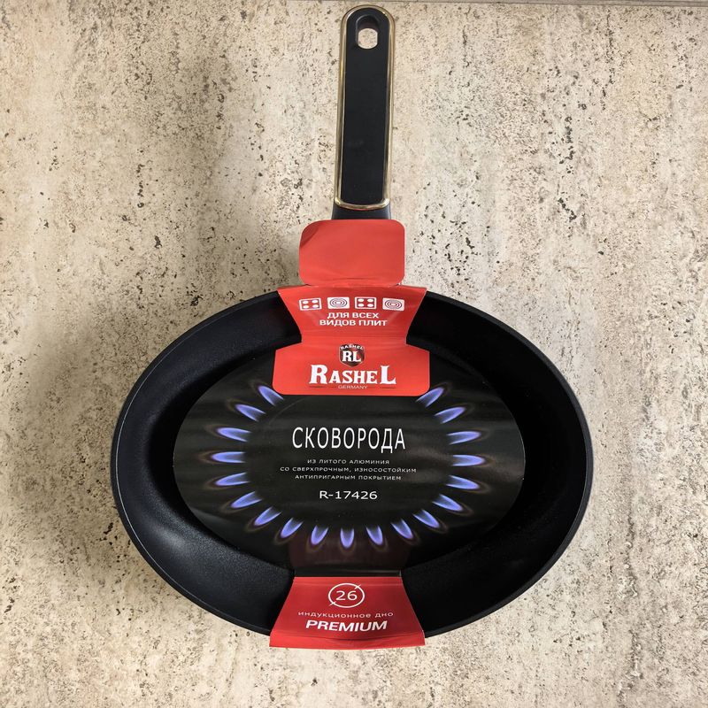 Сковорода R-17426 d26см. (лит.ал. а/пр.покр.)