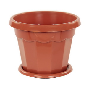 Горшок д/цв. "Гармония" 1,5л. с подд. М1574 (коричн.)