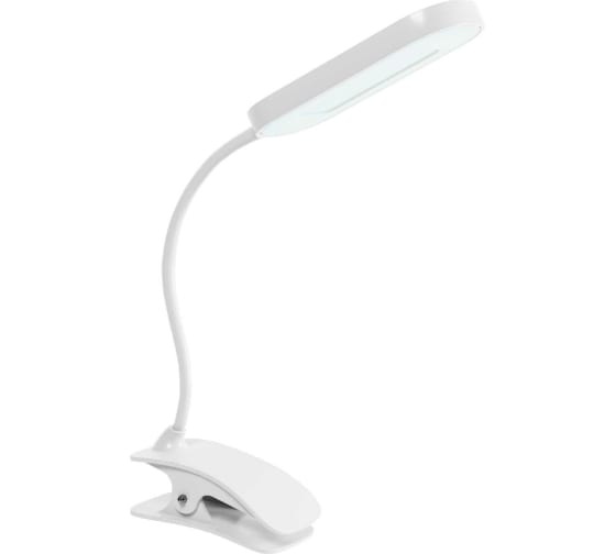 Лампа настольная КОСМОС DeskGX2101 , 8Вт.(белый) с прищепкой