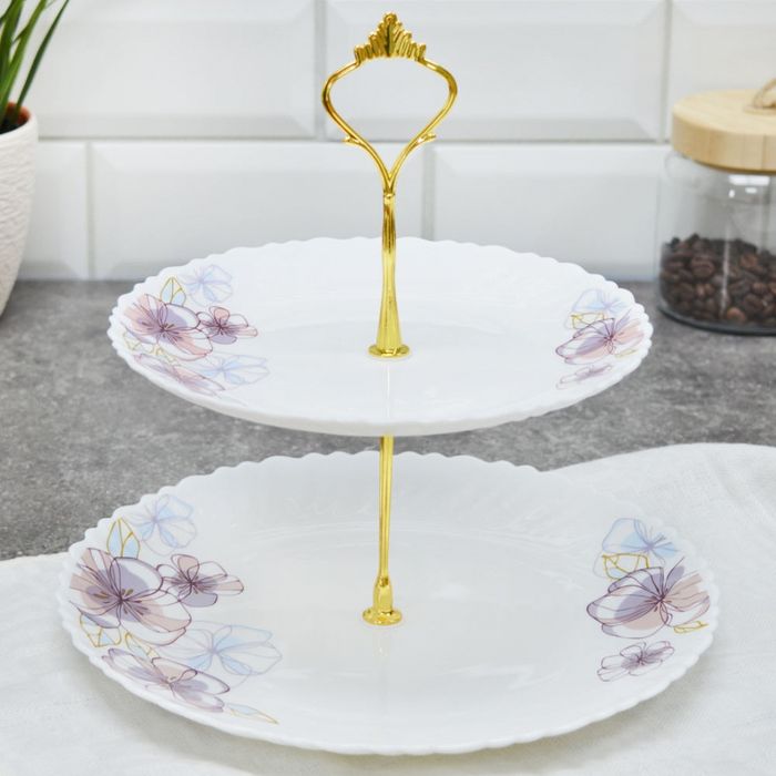 Ваза 2-х ярусн. 02-1170 "Эвита"  Глория