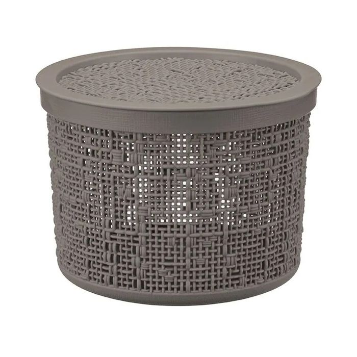 Коробка БЯЗЬ 2,0л. КН2328ФС d17см. с крышк. (французский серый)