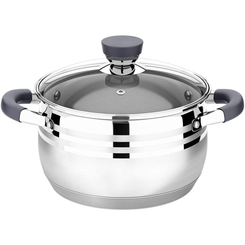 Кастрюля LARA LR02-472 3,9л. Mercury (нерж. ст/кр.)