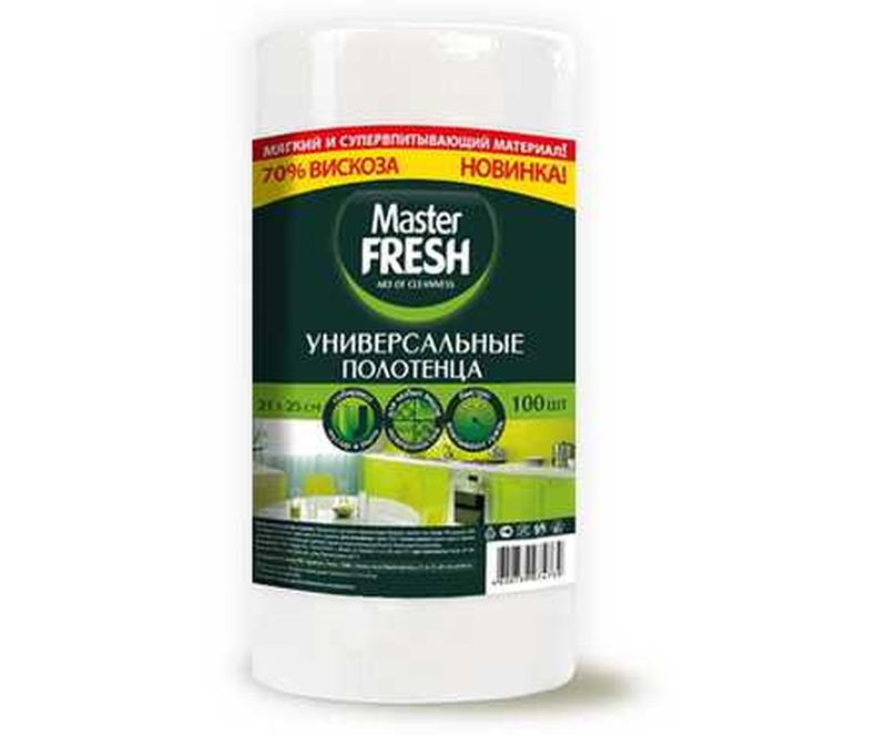 Салфетки универс. МАСТЕР ФРЕШ (21*25см.) 100шт/рул. СОТЫ 8387/6196 (Арвитекс)