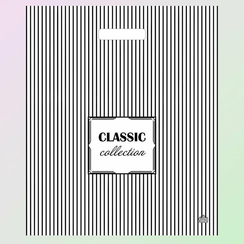 Пакет (вырубная руч.) 450*380мм. Полосатая классика 283480 Т-П