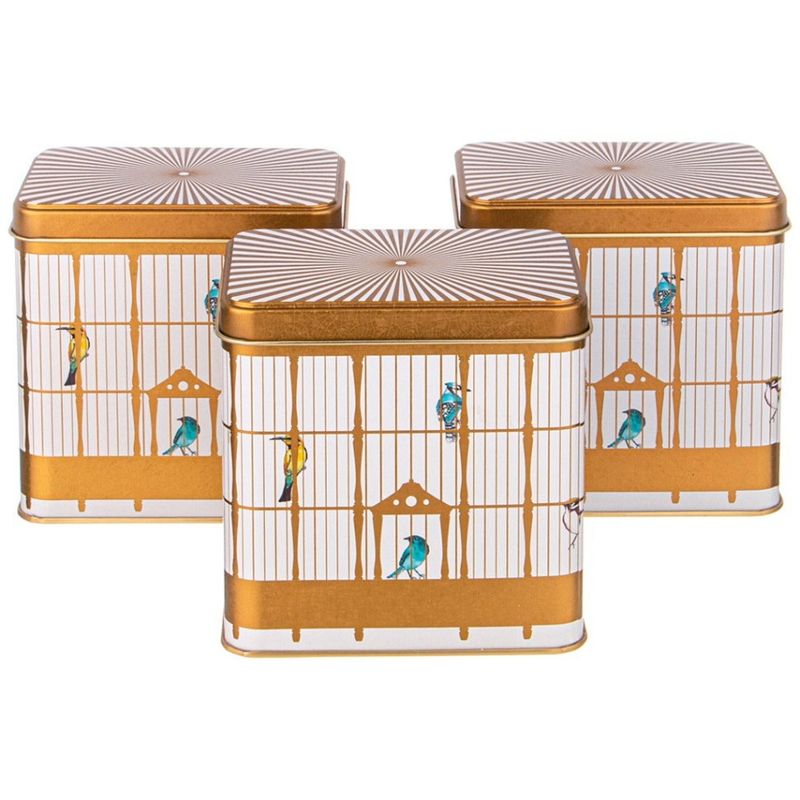 Набор емкостей д/хранения 949-045 "PARADISE BIRD" (3*1,0л.) (металл) ВД Набор емкостей д/хранения 949-045 "PARADISE BIRD" (3*1,0л.) (металл) ВД