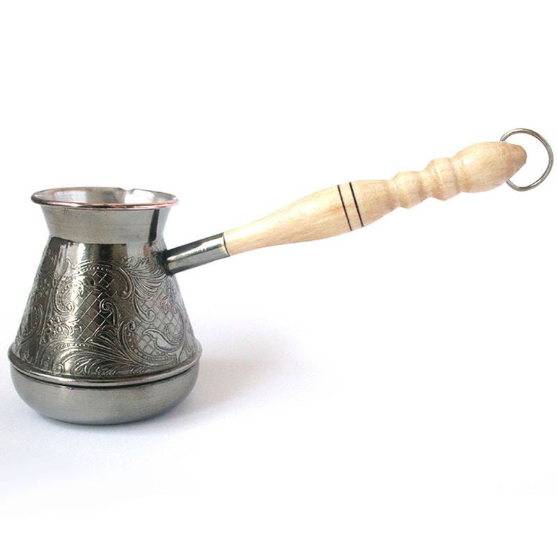 Турка медная 0,38л. "Барокко" средняя Дел.