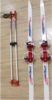 Лыжи подростковые с палками "Ski Race" 130см. 5234/332461/339675 (универс.крепл.) Ковров
