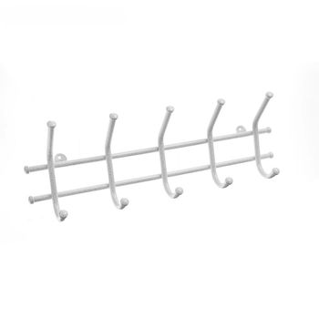 Вешалка настенная "Норма 5" ВН 24 Б (Белый) (ЗМИ)