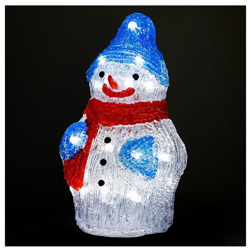 Фигурка "Снеговик" 106184 светодиод. 30LED (20*13*30см.) СКР