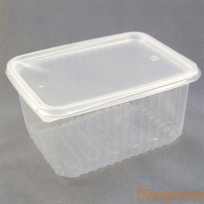 Контейнер прямоуг. 17-1477/17-1964 (1500мл.) прозр.ПП (179*132*89мм) с кр.(17-1474/17-3517) (ОК)