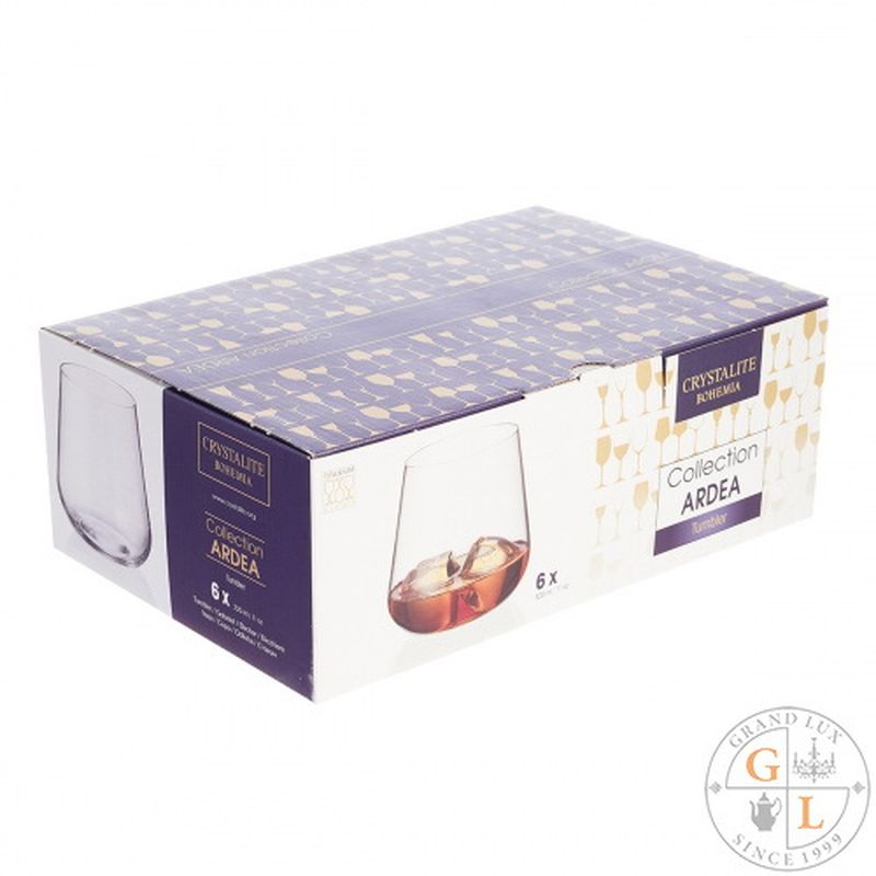 Набор стаканов ARDEA/AMUNDSEN 0054/36682 320мл. (6шт.) д/виски Crystalite Bohemia