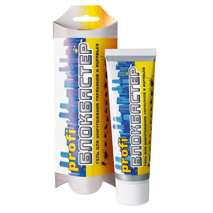 Гель Блокбастер ПРОФИ (тараканы и дом.муравьи) 80г. (Ваше Хозяйство)