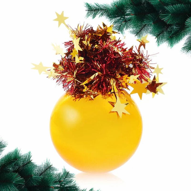 Шар "Сюрприз" Ш85055 d 85мм. золото глянец