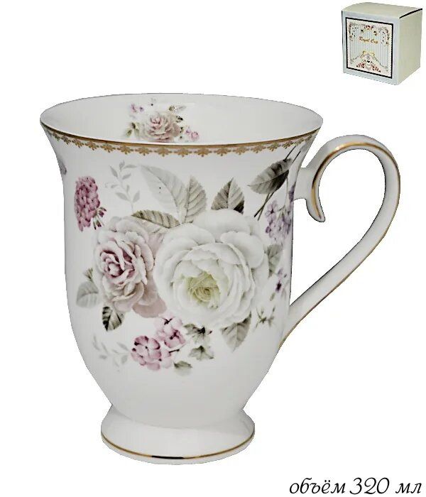 Кружка 108-247 "Пионы" 350мл. (подар. уп.)