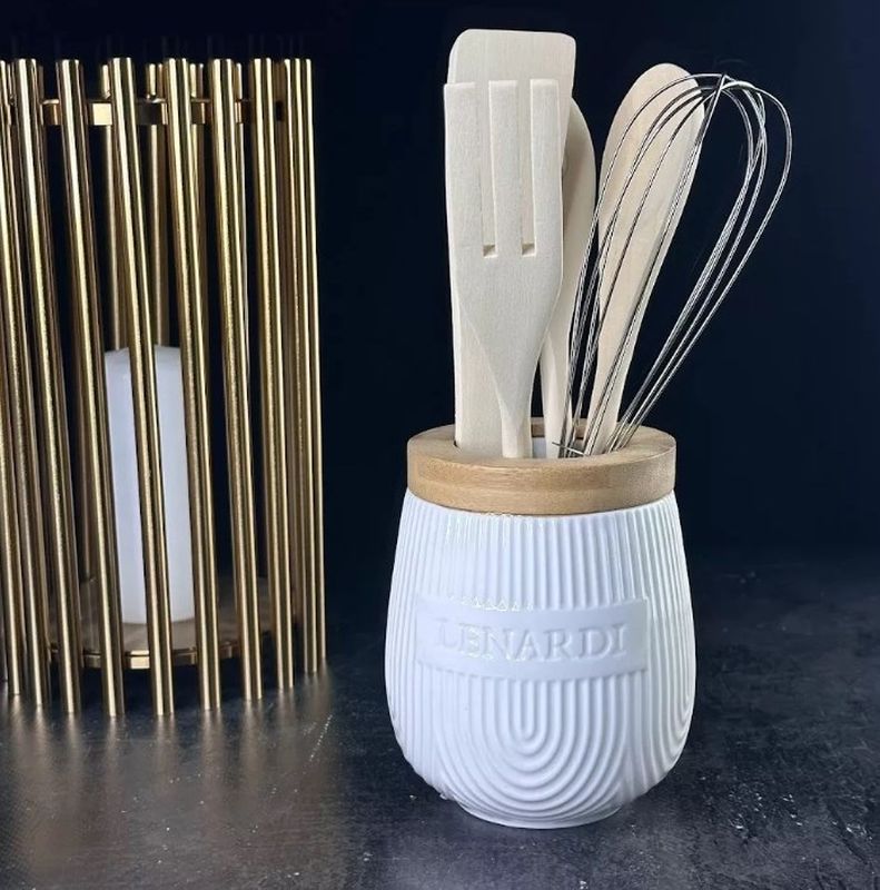 Набор кухонных принадлежностей 140-067 BOMBOO (5пр.) на подставке (подар.уп.)