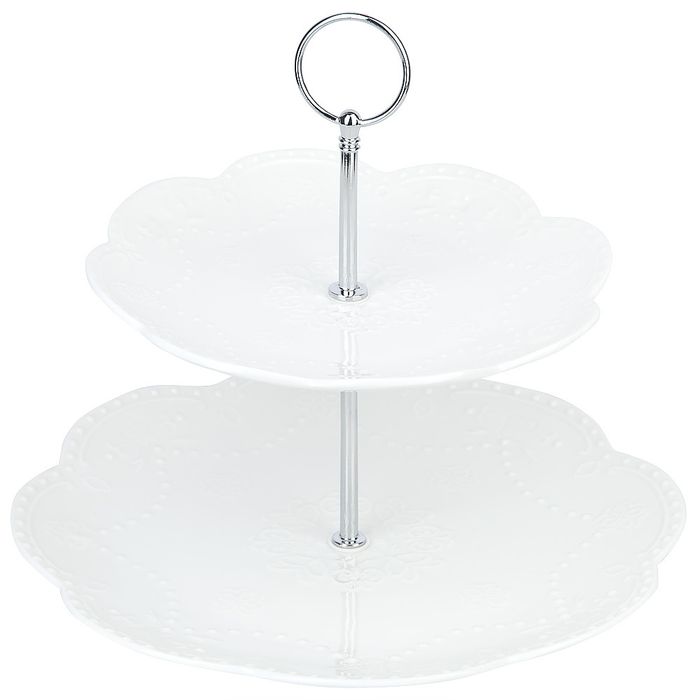 Ваза 2ярусн. 0530308 "Маршмеллоу" ЕНС