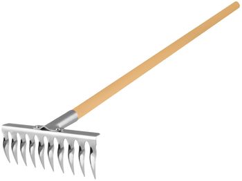 Грабли садовые 10зуб. 1704-Ч с черен. FINLAND ЦИ