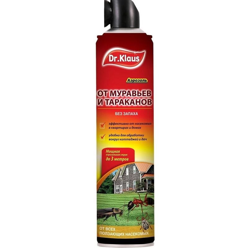 Аэрозоль Dr.Klaus 250мл. (от муравьев, тараканов и др. ползающих насекомых) DK06250012 .