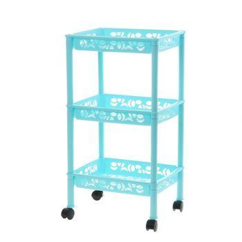 Этажерка 3секц. "Keeplex Light" ПЦ2826 прямоуг. малая (37*29*69см.)