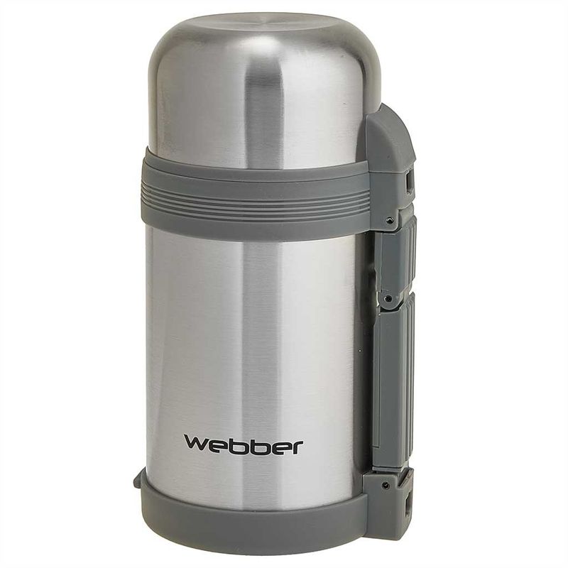 Термос нерж. WEBBER BE-18010Т 1,0л. ш/г, серый
