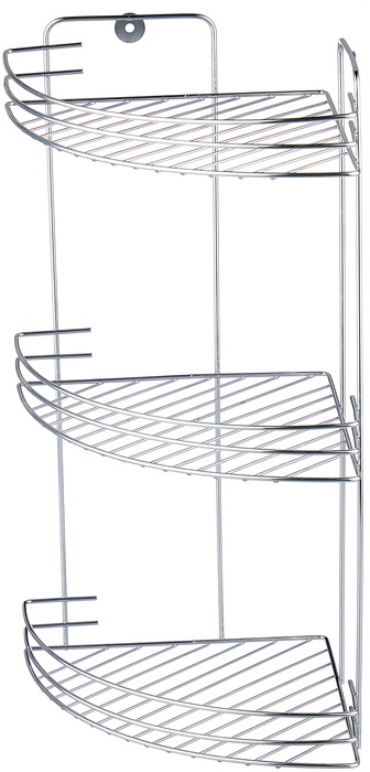Полка угл. 3ярусн. CHR-372 хром. 310756 Скр.
