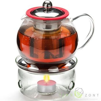 Чайник заварочный МВ 25675 0,8л. (стекло)+ подогрев СКС