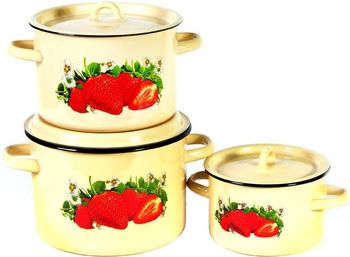 Набор 1с113 "Клубника садовая" (3к.:4,5/7/9 л.) Чер