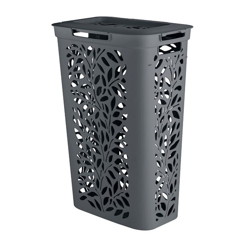 Корзина д/белья 40л. "Leaves" ПБ49424/ПБ49425 (440*275*635мм. )