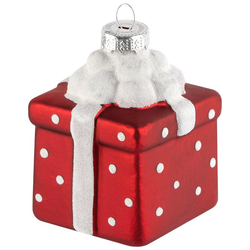 Подвесн.украш. "Подарок" 108590 (стекл.) Скр