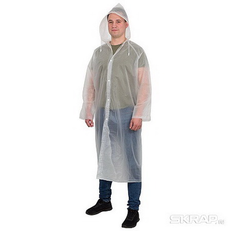 Плащ-дождевик RC ПЕВА разм. L 005259 (130*140см) СКР