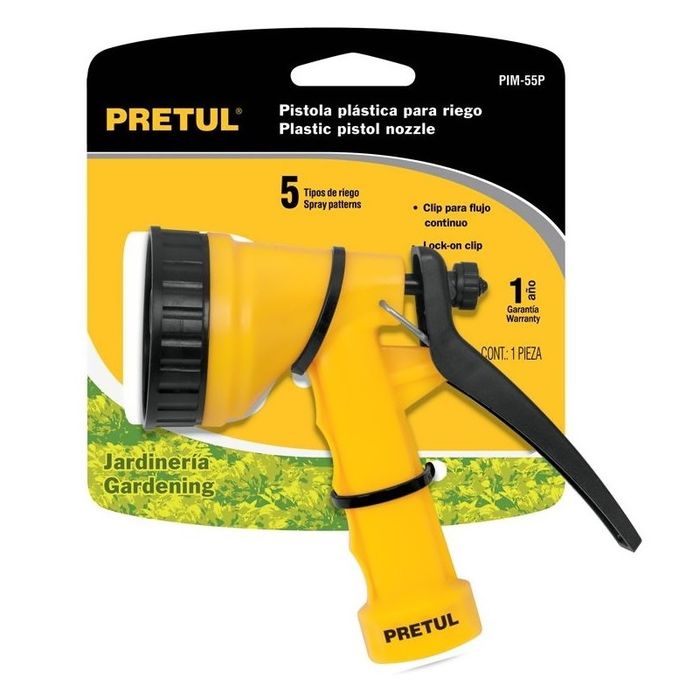Пистолет поливочный PIM-55P 22765/1 (5 реж.)+коннектор