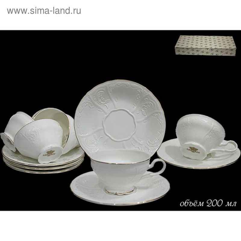 Чайный сервиз 226-050 12пр. "Maria Gold" (подар. уп.)