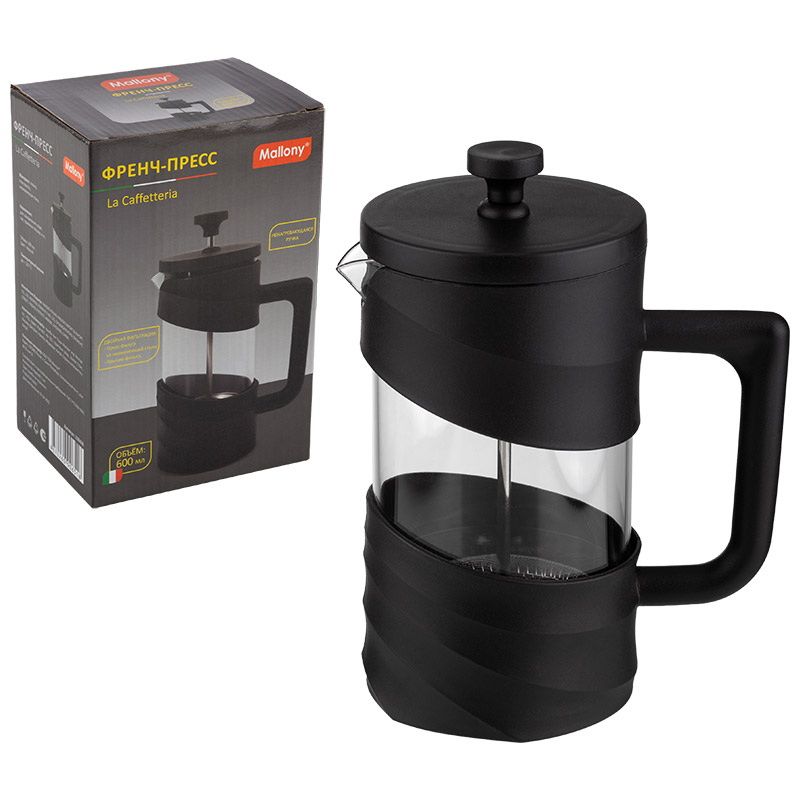 Чайник заварочный (френч-пресс) 0,6л. La Caffetteria 108408 пл.корп. СКР