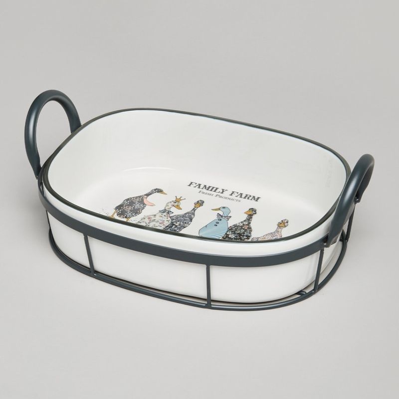 Форма д/запекания 263-1370 "Family Farm" (30*19*9,5см) на мет. подст. ВД