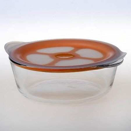 Форма д/СВЧ 2,0л. 59001 кругл. (пл,/крышка) Турция