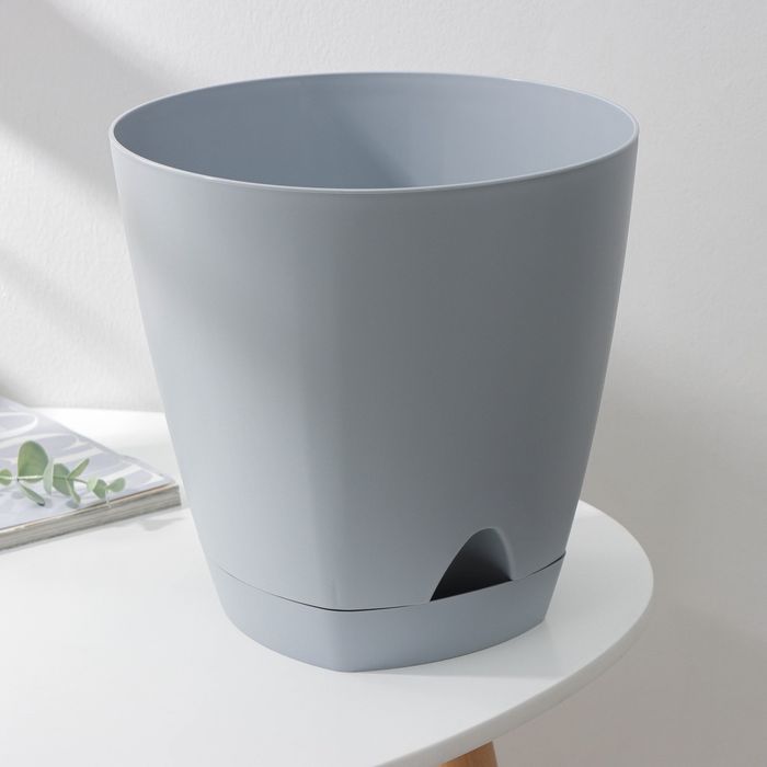 Горшок д/цв. "Amsterdam" 2,5л. d170мм. ПЦ6200УТ прикорн.полив (Утренний туман)