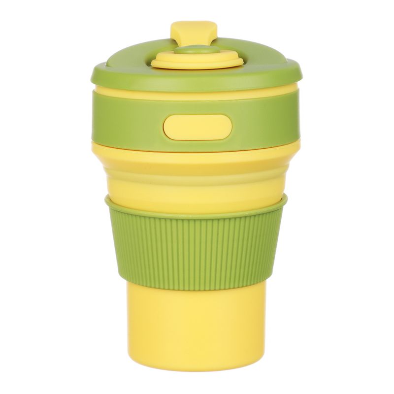 Стакан складной с крышкой 891-334 силикон. (12,7*8,8см.) VETTA