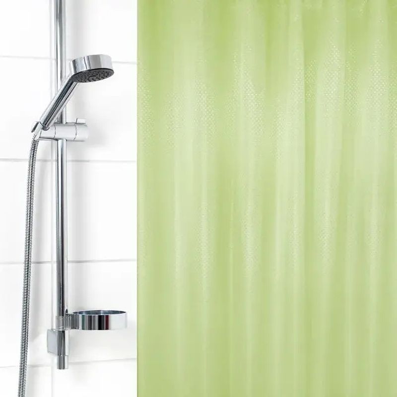 Занавес д/ван.комн. 180*180см. п/эстер. "Бриллиант" 9054 Ромб-зеленая М.