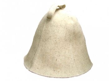 Шапка д/бани "Сауна" войлок белый Б0403 Е